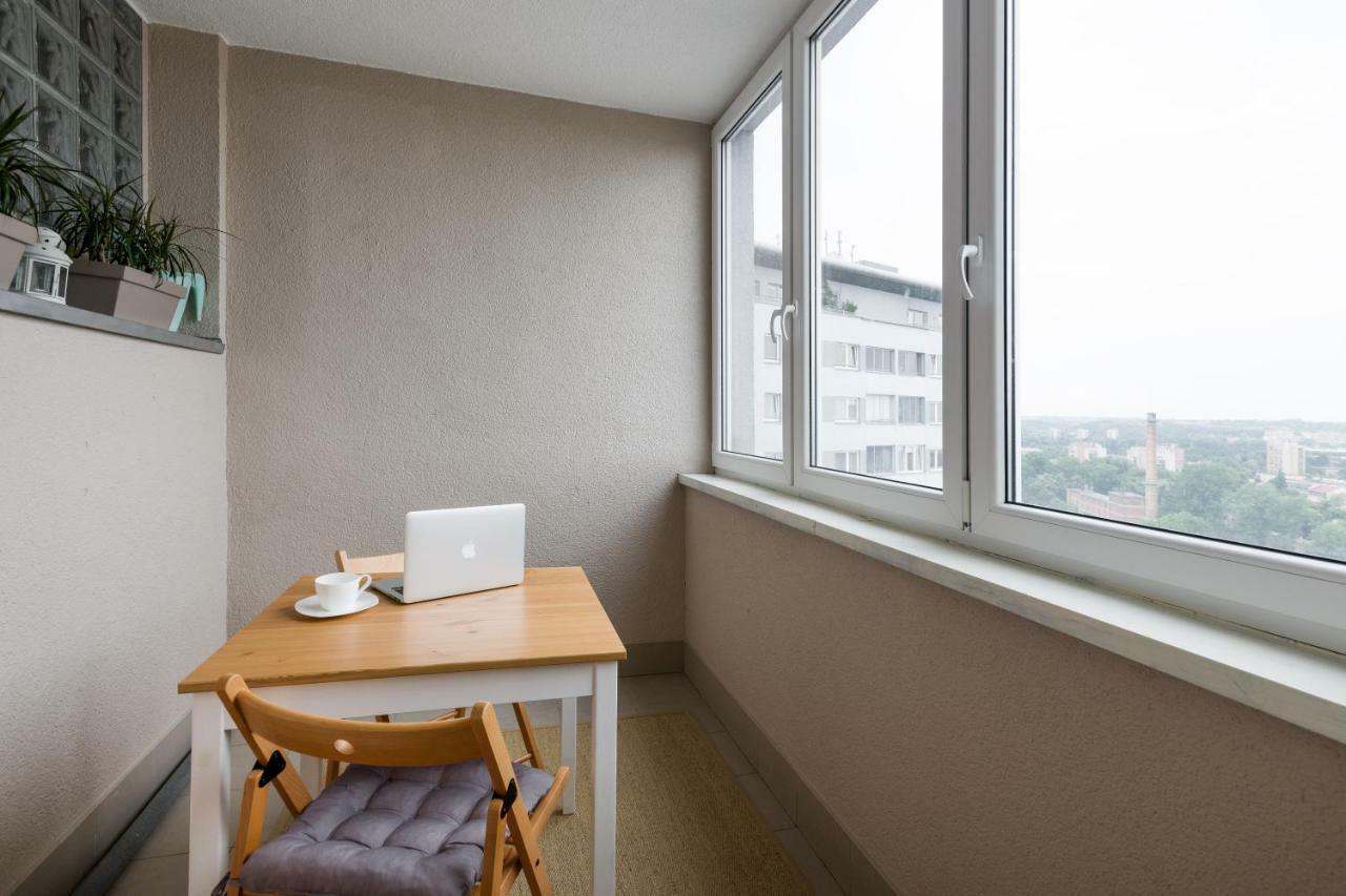 Sunny 1 Room Apartment With The View Over Cracow Krasków Exteriör bild